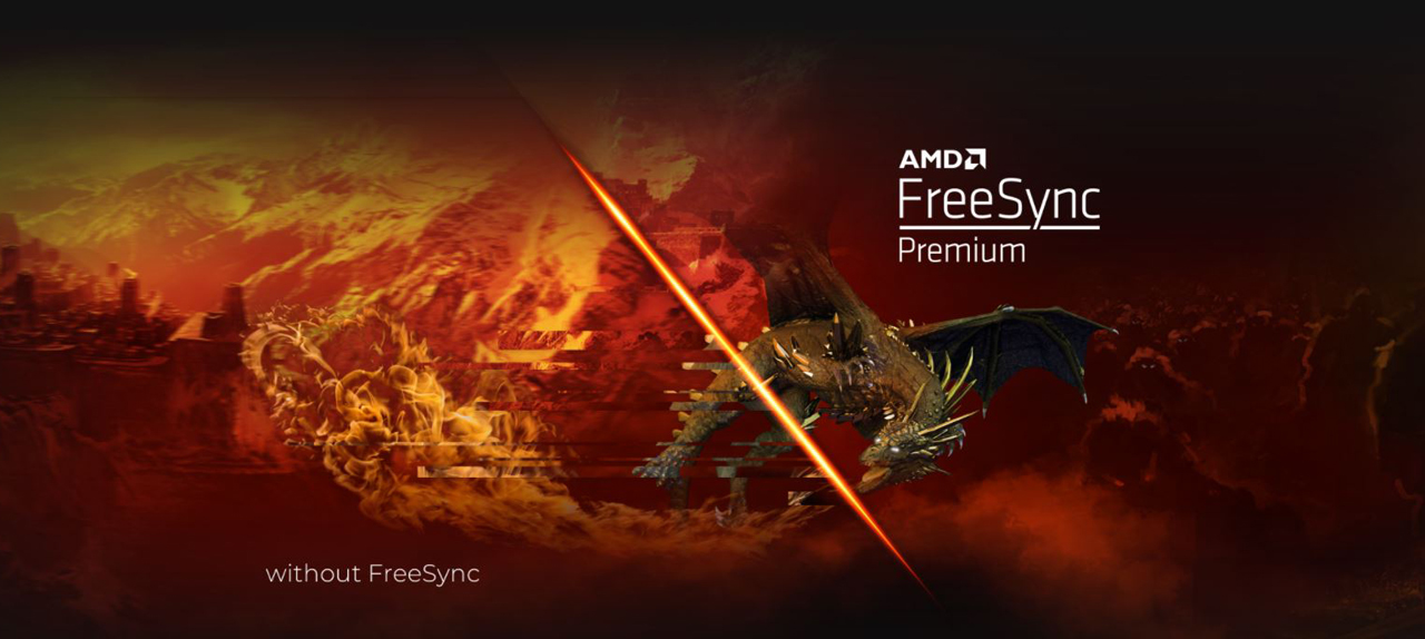 Comparision on image quality between FREESYNC PREMIUM enabled monitor and standard monitor